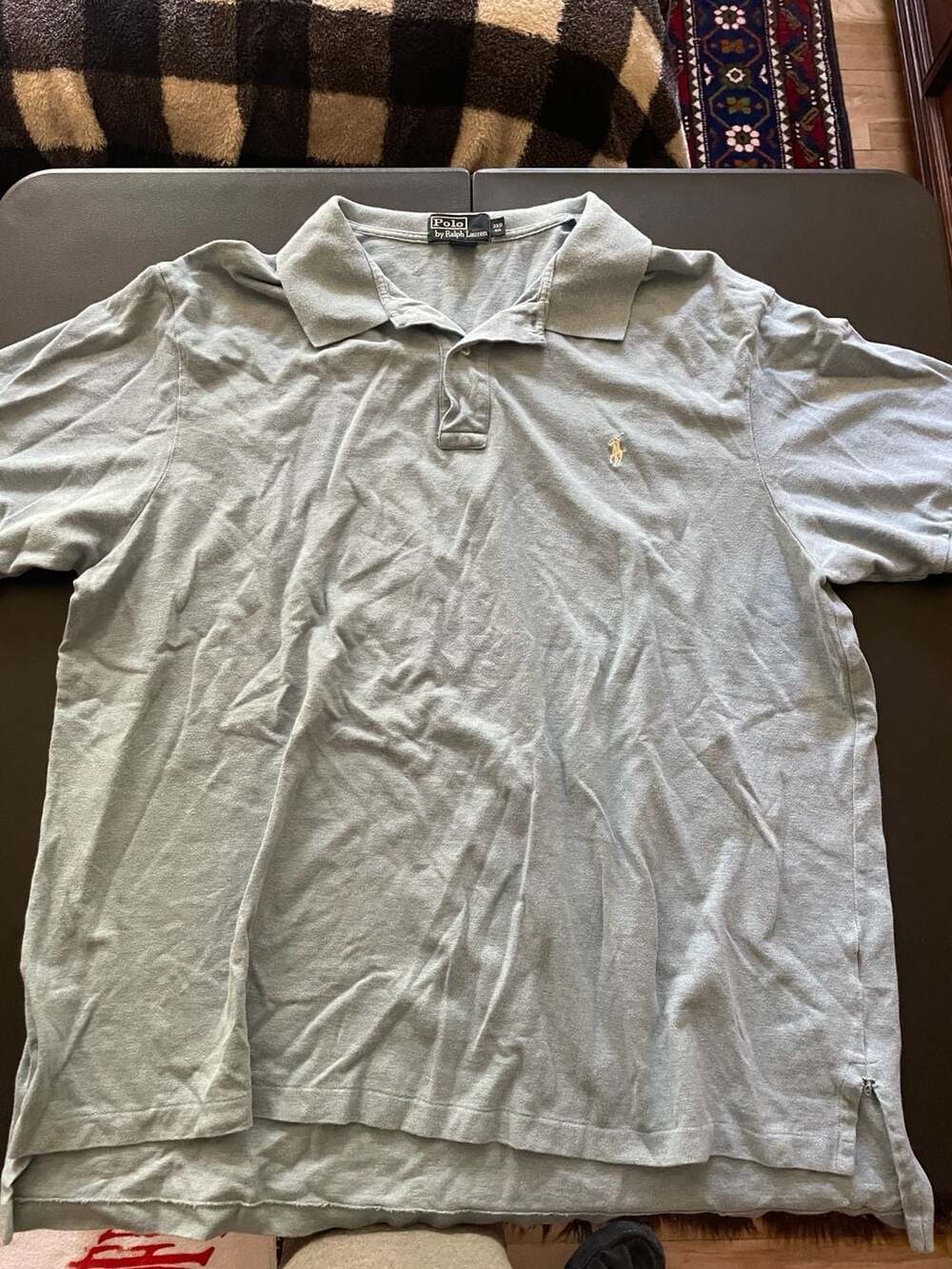 Polo Ralph Lauren Men's Light Blue Short Sleeve Cotton Polo Shirt Size 3XB Big